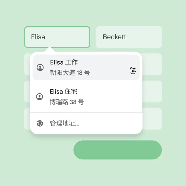 Chrome 自动填充地址和付款信息